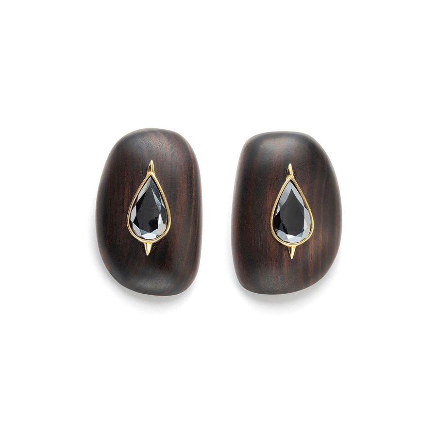 Ebony drop earrings Totem | OR EBRETT GC